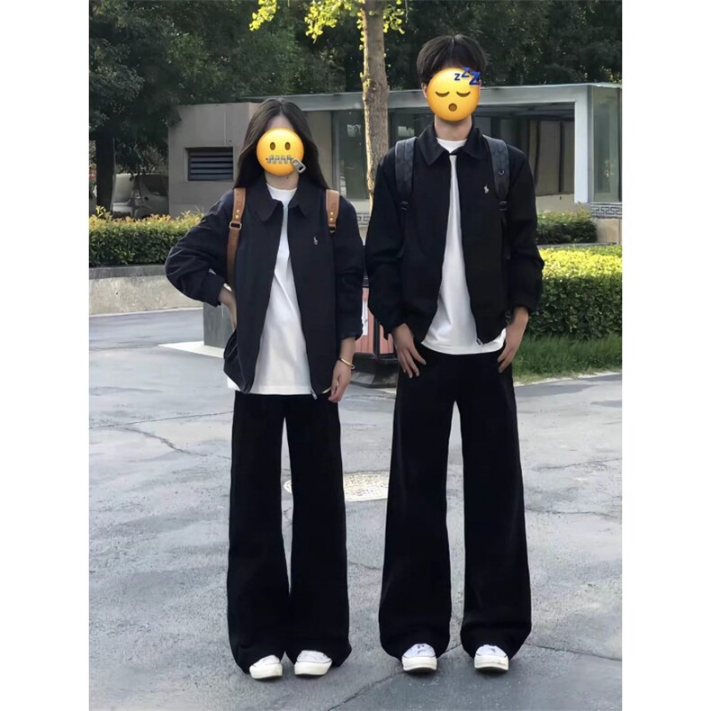【网图慎上】微喇牛仔裤男春季美式黑裤子A166-NA5403-特P30控59图片