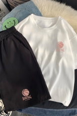 TD56237-P35短袖t恤套装男短裤两件套男装搭配一套帅气，男装T恤，电商A040