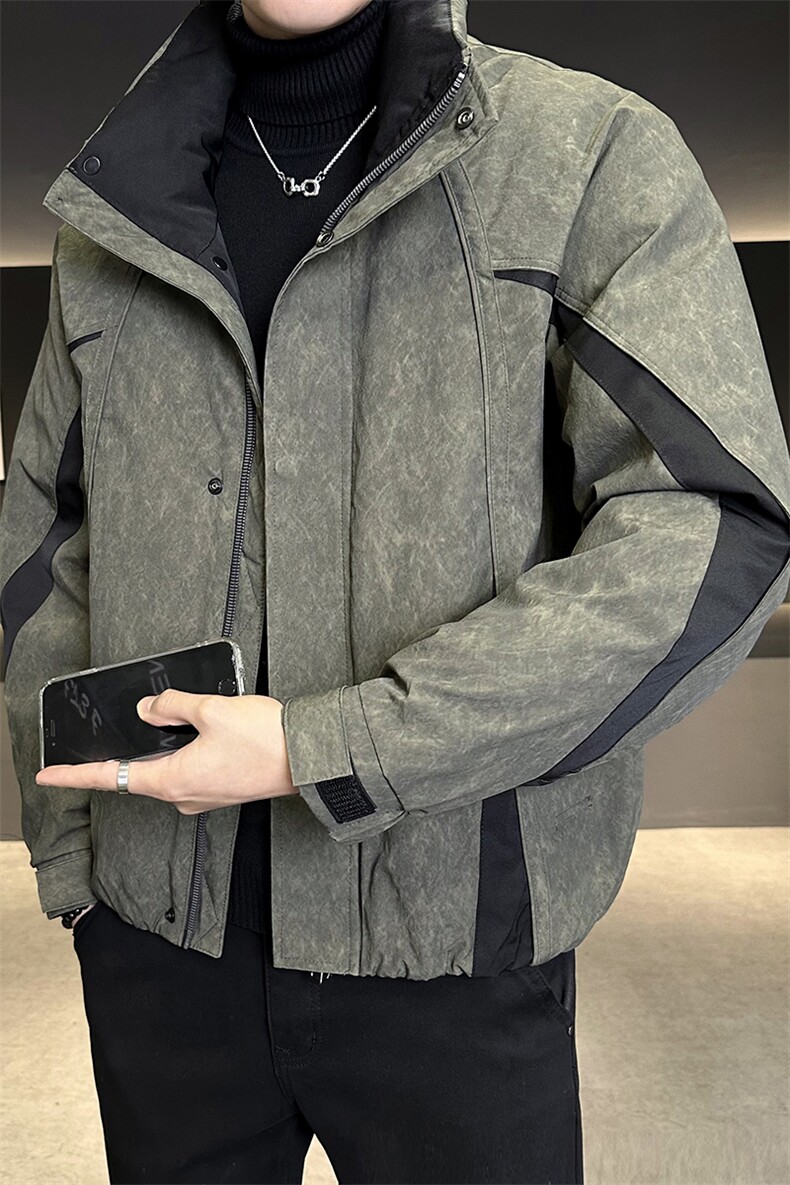 M-3XL5233-P245标50绒拼色立领保暖羽绒服男,男装羽绒服,电商B321-1