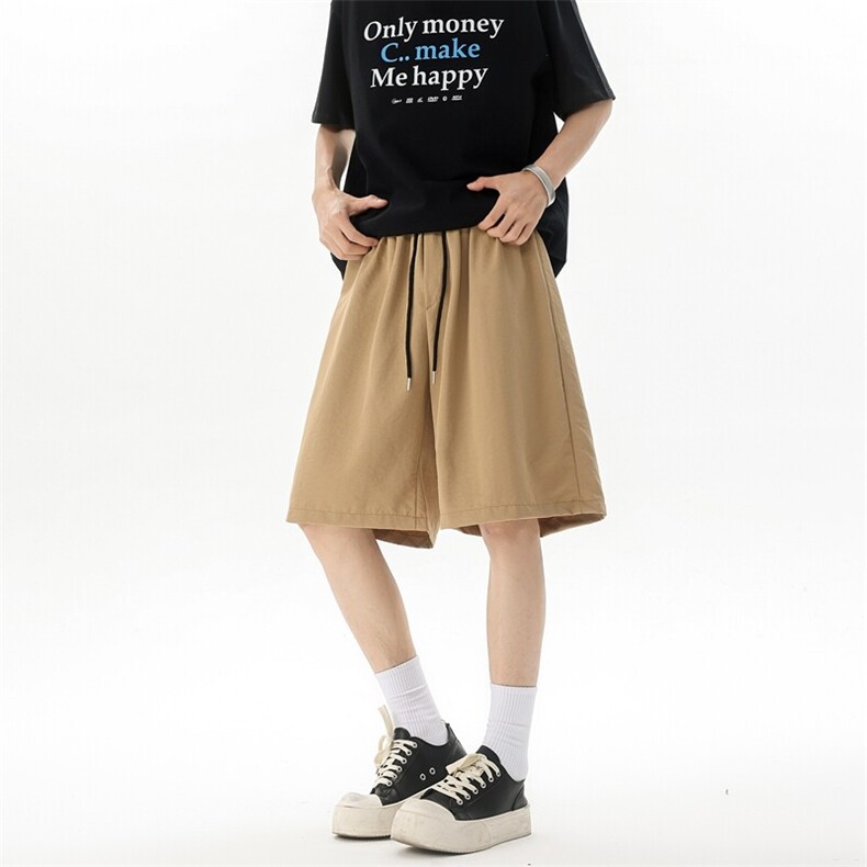 8XL-M冰丝凉感短裤特大码纯色休闲中裤子沙滩五分裤DK1307/特P28,男装牛仔裤,电商B238