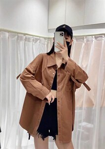 春装长款时尚休闲外套图片