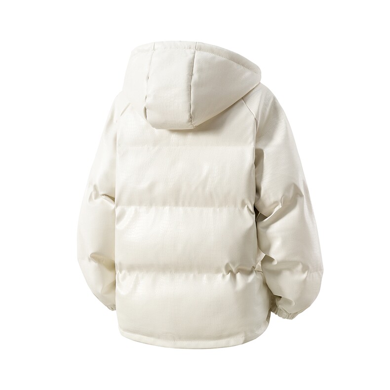 1立体白底连帽鳄鱼纹金属装饰大码M-5XL潮流棉衣MY77744P128控168，男装棉衣，星座226-2