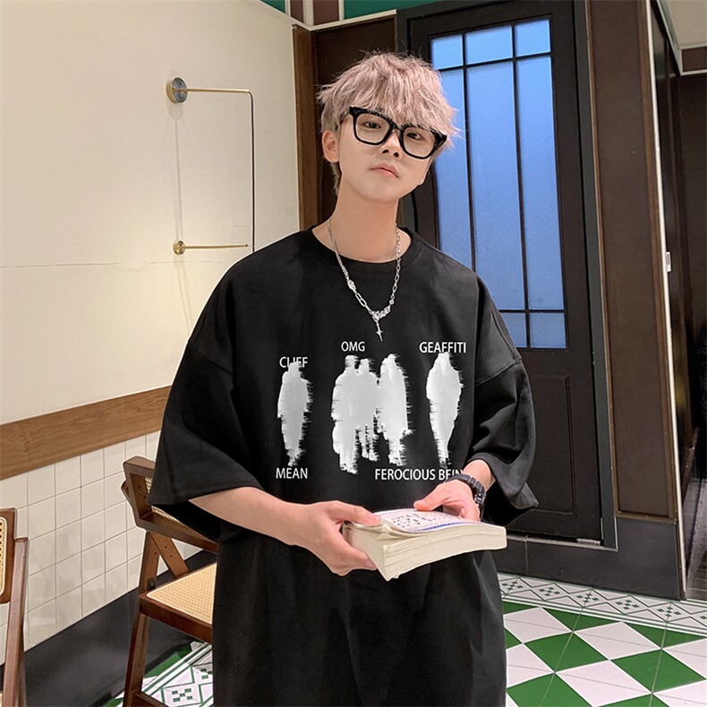 T2352特P25控39夏季高品质麂皮绒印花T恤,男装T恤,电商B205