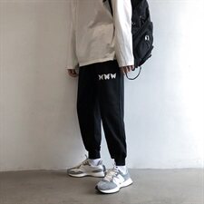 港风男休闲裤宽松印花束脚裤运动百搭卫裤NK01-P50，男装休闲裤，星座1501