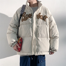 光影2023冬季新款毛巾绣立领棉衣玉米格加厚棉服外套MYTC157P95，男装棉衣，电商B220