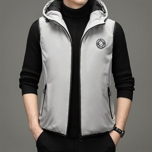 马甲男冬季外套外穿坎肩立领无袖男士棉服马夹秋冬背心ZG2820-P90，男装棉衣，电商B212（原钱塘6029）
