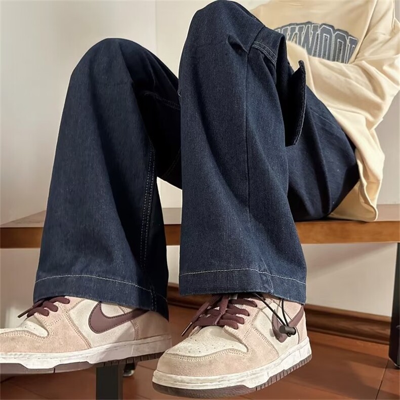 美式牛仔裤男春秋新款休闲直筒裤V125P47,男装牛仔裤,星座1116-2