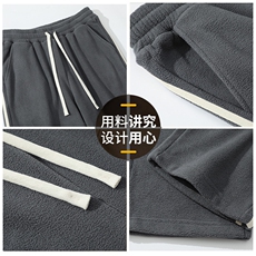 休闲裤男潮流宽松直筒长裤DSA157B-K820-P40，男装休闲裤，电商A157B