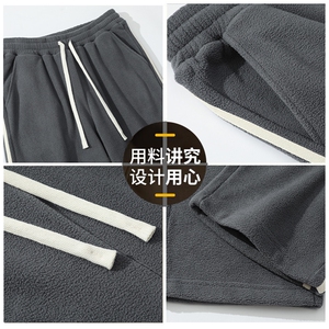 休闲裤男潮流宽松直筒长裤DSA157B-K820-P40图片