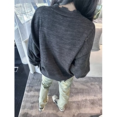 美式划线印花图案圆领套头上衣男宽松百搭休闲针织毛衣ME1109，男装针织衫/毛衣，星座1116A（原606A-3）
