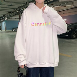 2024春秋新款OVERSIZE港风反光枫叶宽松大码连帽卫衣LW1710-P35，男装卫衣，星座508（原C305）