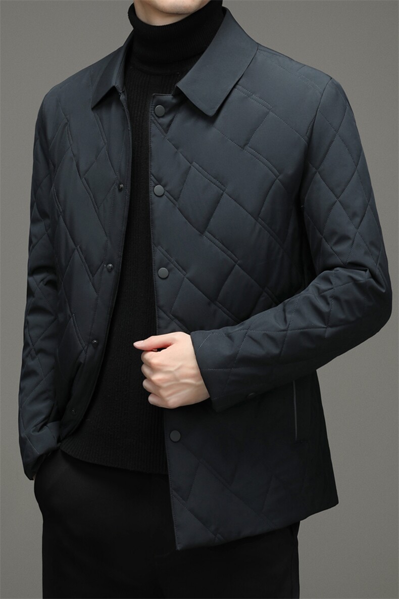 2023冬季中年男士商务休闲棉衣男纯色爸爸装棉服YLBJ2158-P185,男装棉衣,电商B212（原钱塘6029）