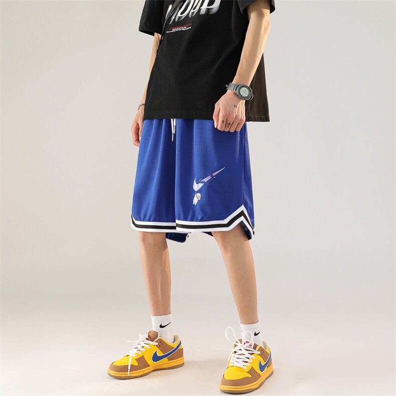 夏季男士运动短裤冰丝网格篮球速干五分裤DKV214-P23控38图片