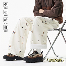 抖音品质美式满印三防加绒休闲冲锋裤B315-K25929JR-特p40控78，男装卫衣，电商B315