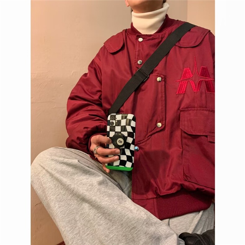 美式街头飞行员夹克男2023秋冬新款潮 W9224 P60图片