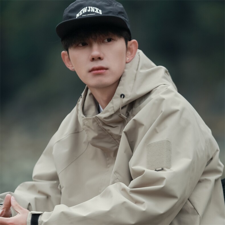 Cityboy情侣时尚连帽冲锋衣外套夹克团体班服,男装夹克,星座301D-5(原星座1415）