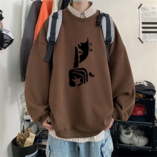 特P25控48秋冬新款男士圆领卫衣宽松休闲日常百搭上衣WQ2427，男装卫衣，电商B370