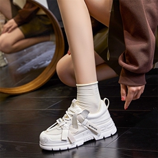 真皮老爹鞋女2023秋季新款厚底增高休闲运动鞋时尚女鞋百搭鞋子女，女鞋休闲鞋，电商A223