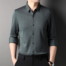 AG88155钱塘2020-3春季新款中年男士时尚休闲衬衫T桖高品质P70，男装衬衫，钱塘207-3
