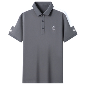 夏季Polo衫纯棉商务休闲男装短袖t恤宽松翻领半袖体恤HP88312-P60图片