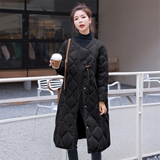 2023年休闲韩版宽松牛角扣90%羽绒服（茧形格纹），商品下架区，难舍钰依