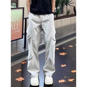 AK2147-P43休闲伞兵裤宽松直筒束脚运动裤图片