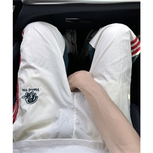 冰丝速干三条杠夏季美式设计感拼色休闲裤 XZ603-K779-P50控68图片