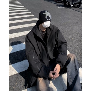 美式机能拉链工装高级感衣服加厚夹克棉衣  YM75 P78图片