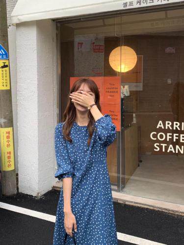 【现货】秋冬新款，碎花连衣群，显瘦百搭不挑人，S.M，其它，Y-AN SHANG