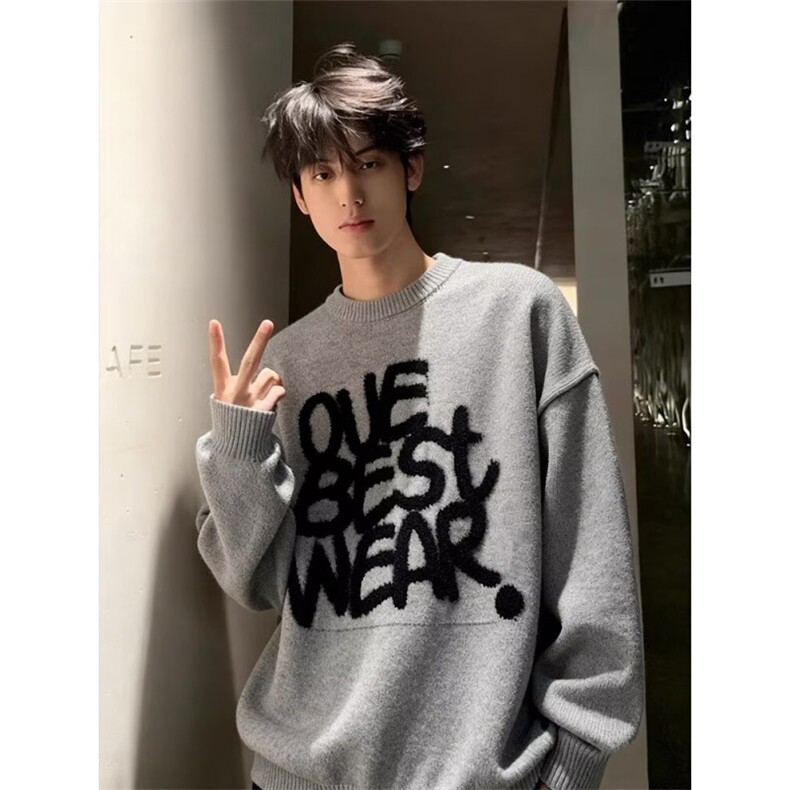 JY634-P53圆领毛衣针织衫男潮牌帅气,男装针织衫/毛衣,星座1501-3