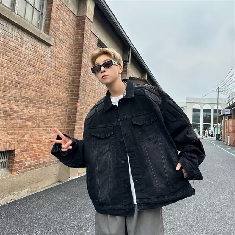 F496P88秋冬男装牛仔夹克外套男装上衣宽松休闲,男装夹克,星座512-6