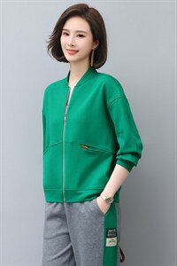 时尚休闲开衫棒球卫衣女宽松显瘦百搭外套春季新款韩版学生上衣图片