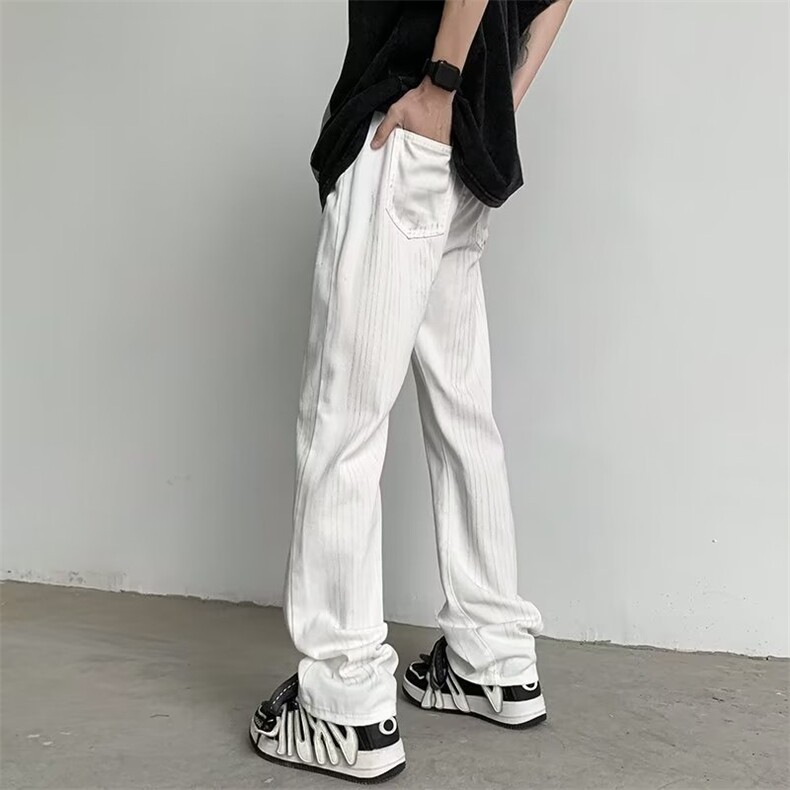 青春流行ins男原宿美式vibe裤子直筒水洗拉链牛仔裤潮CN6002P40,男装牛仔裤,星座1116-2