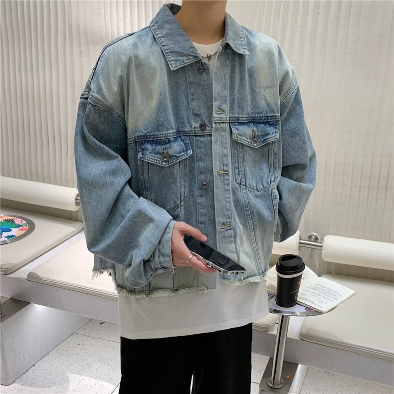 美式牛仔外套潮牌男夹克春秋新款J3339P65,男装夹克,星座1116-2