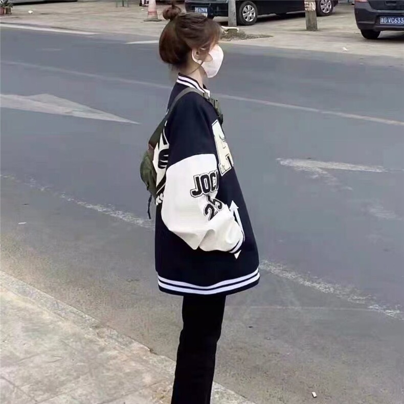 1506-1/JA141/P73街头棒球服女春秋新款毛巾绣飞行员夹克百搭时间,男装夹克,星座1506-1