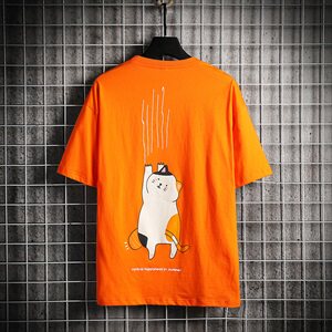 【】A003-HT1031-P30夏装可爱猫咪时尚短袖T恤 网格挂拍图片
