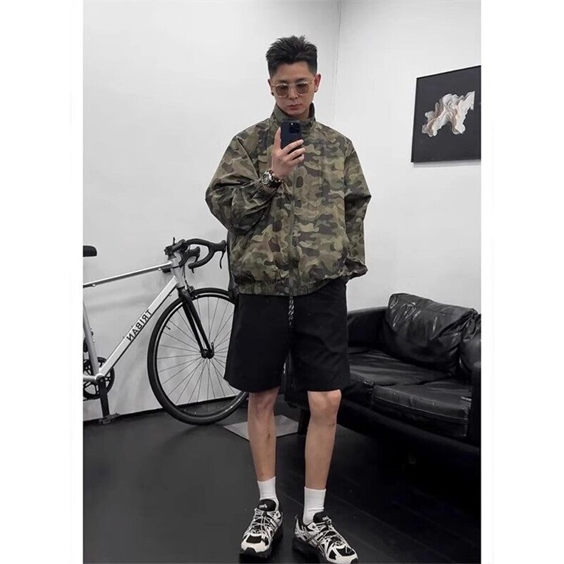 现货网图得物抖音品质军绿迷彩防晒服夹克FS021P60,男装防晒衣,星座1904A