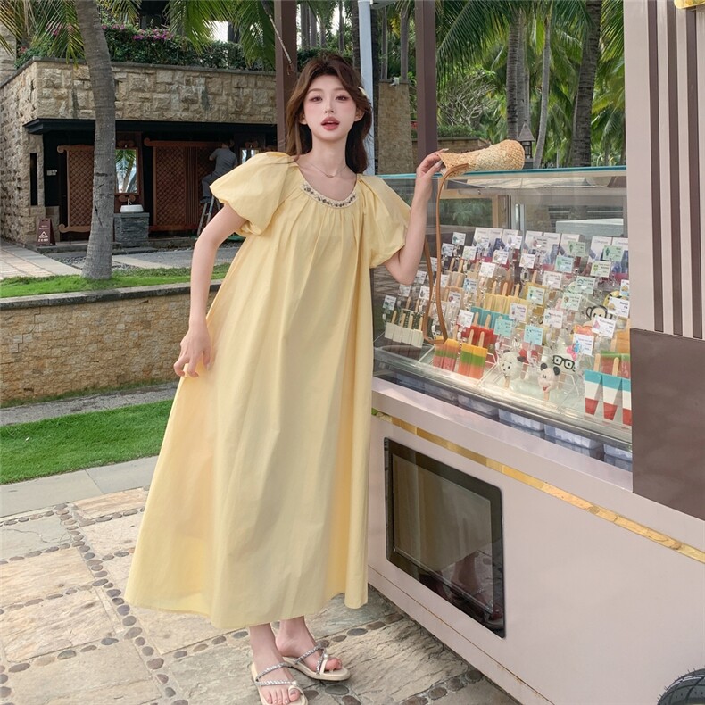 【现货！】法式泡泡袖连衣裙2c213-2577-p135-k188,女装连衣裙,2C213