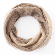 2025年秋季新款百搭女士拼色双股加厚保暖围脖，围巾，戎咖羊绒