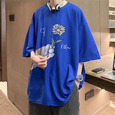 华夫格t恤男短袖男大码五分袖酒店风HT73265-P22，男装T恤，电商A040