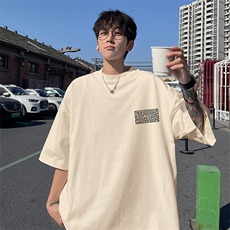 得物直播品质220克纯棉精梳xz605-dcm254特批20控38，男装T恤，星座605(原A050)