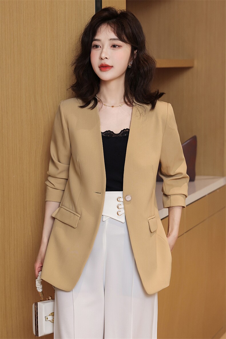 西装外套女2025春秋新款气质时尚休闲减龄炸街设计感百搭西服上衣,女装西装,卡杰菲