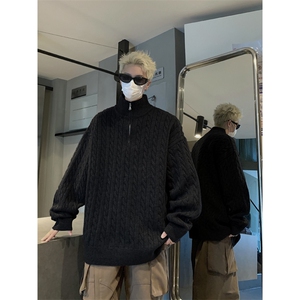 现货时尚休闲男装半拉链毛衣M453-特P50控88图片