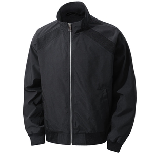 JK008立体白底 春装拼接工装立领夹克 聚酯纤维(M-5XL)TP35图片