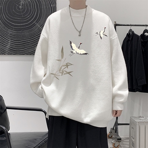 半高领毛衣男大码胖子针织衫毛线衣 M18394-P45 加绒款-P65图片