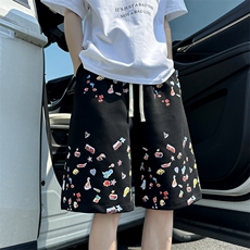 XZ616夏季薄款透气趣味多印花卡通百搭休闲短裤LM119P30控58，男装牛仔裤，星座512A（原616）