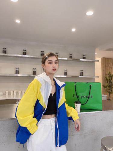 春季新款撞色防晒服，女装，卡希·米