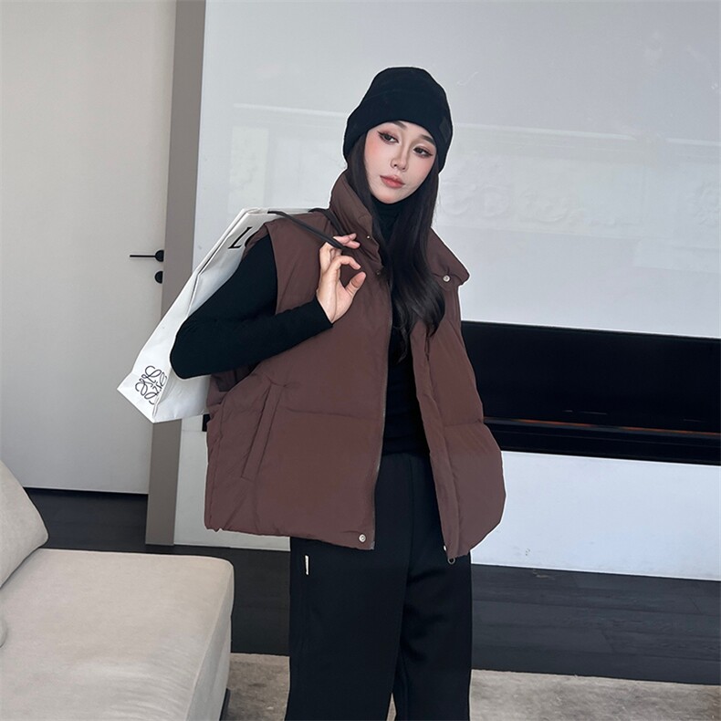 2023冬季新款个性休闲马甲羽绒服,女装羽绒服,阿舍尔精品