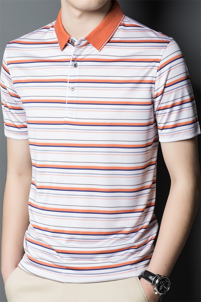 POLO衫男上衣半袖男装衣服男士体恤衫T恤潮牌休闲翻领爸爸短袖男,男装T恤,电商B212（原钱塘6029）