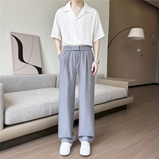 2025简约直筒休闲裤百搭长裤宽松大码直筒裤男XK600，男装休闲裤，星座1108-1